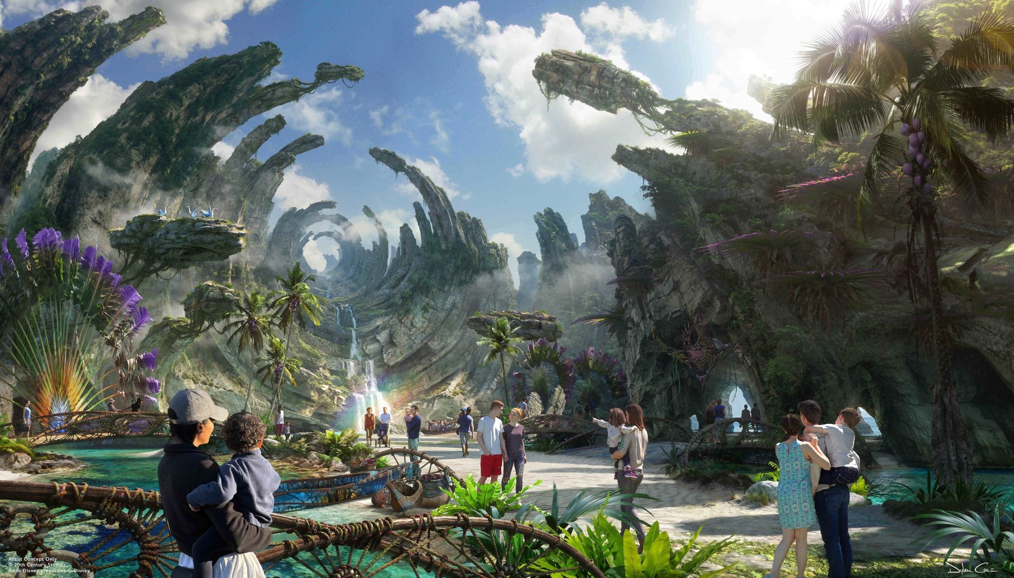 Concept art de la nouvelle zone Avatar à Disneyland