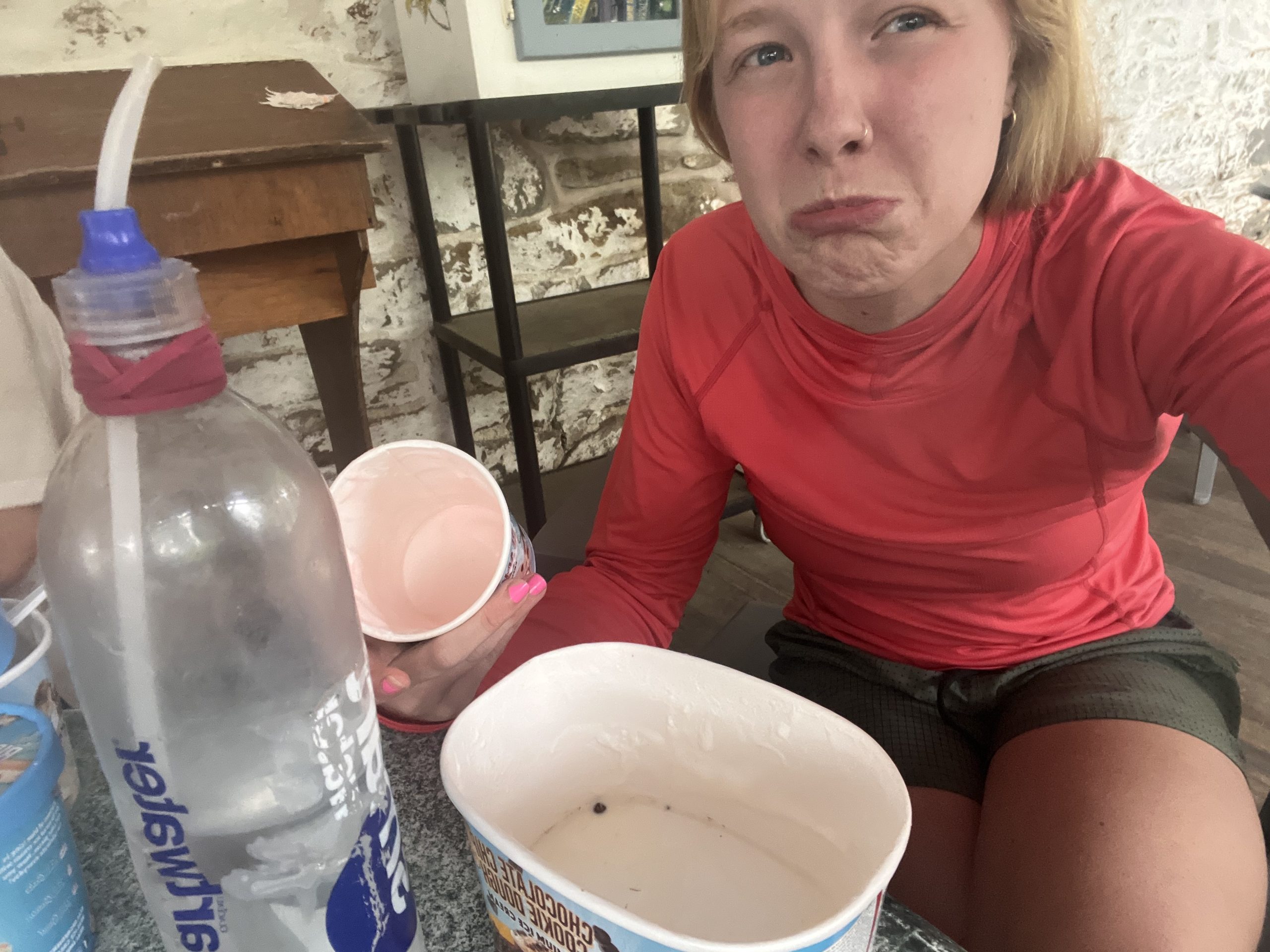 Moment de désespoir après le défi