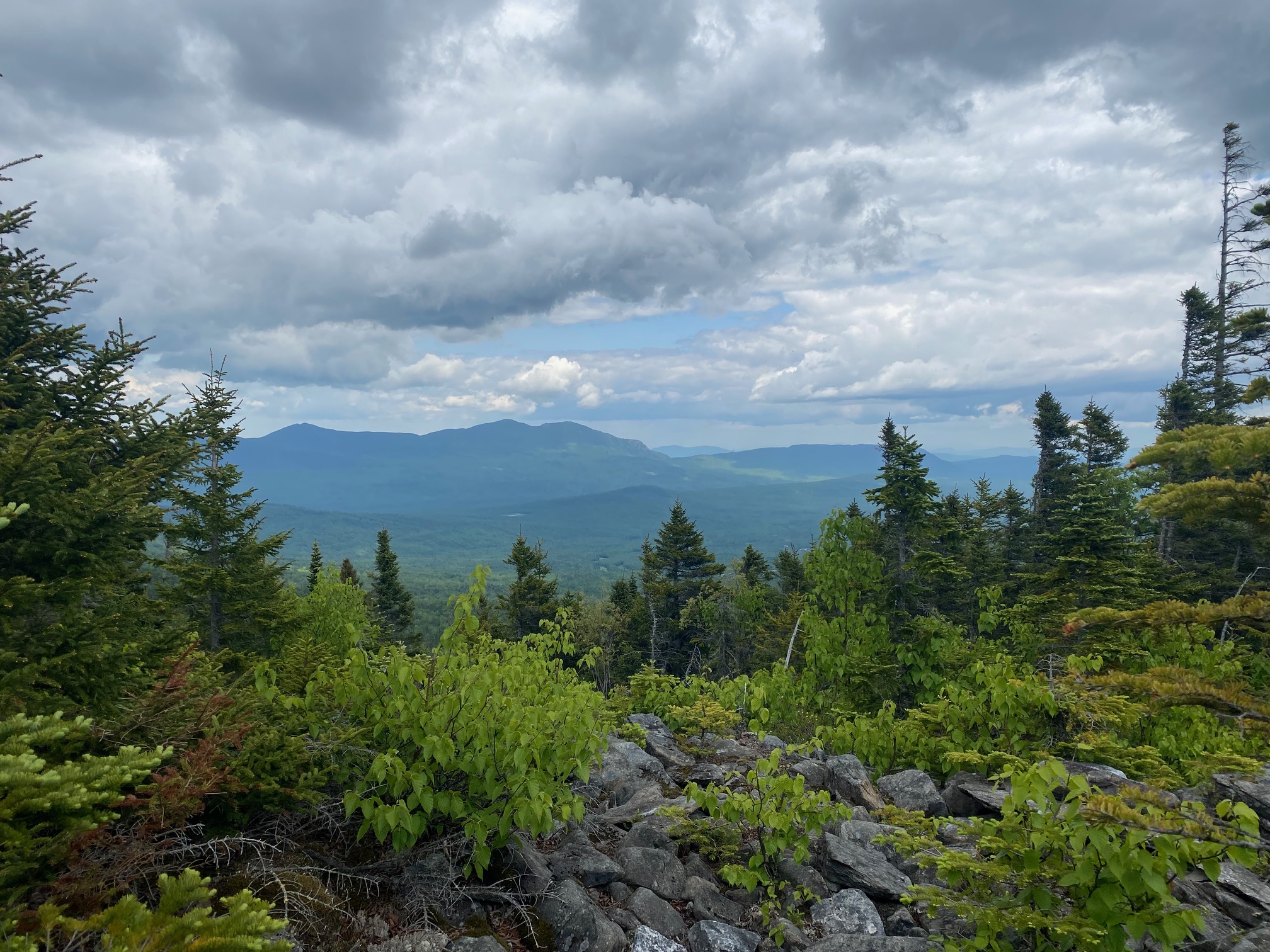 Campement au Spaulding Mountain