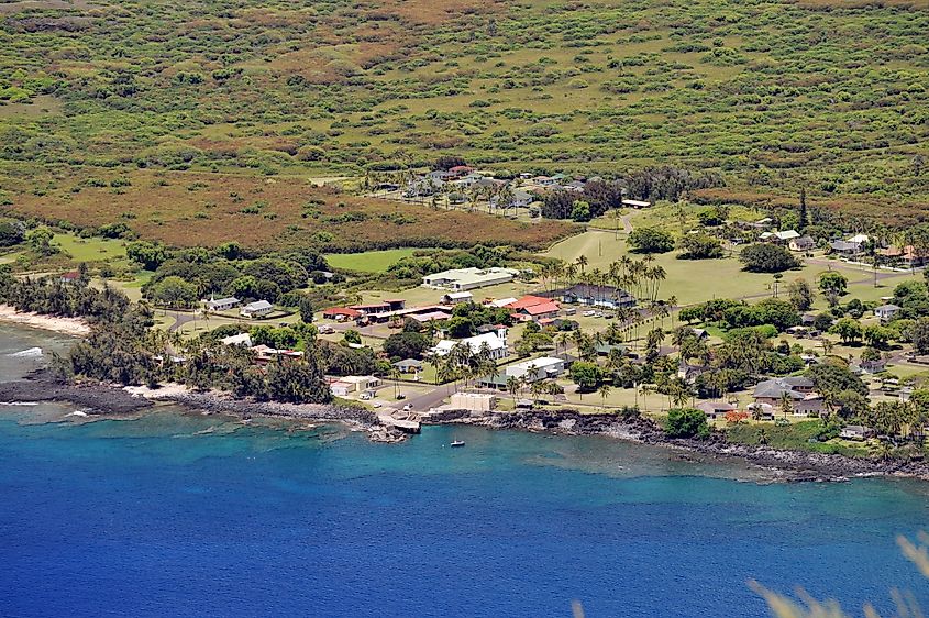 Point de vue Kalaupapa, Molokai, Hawaï