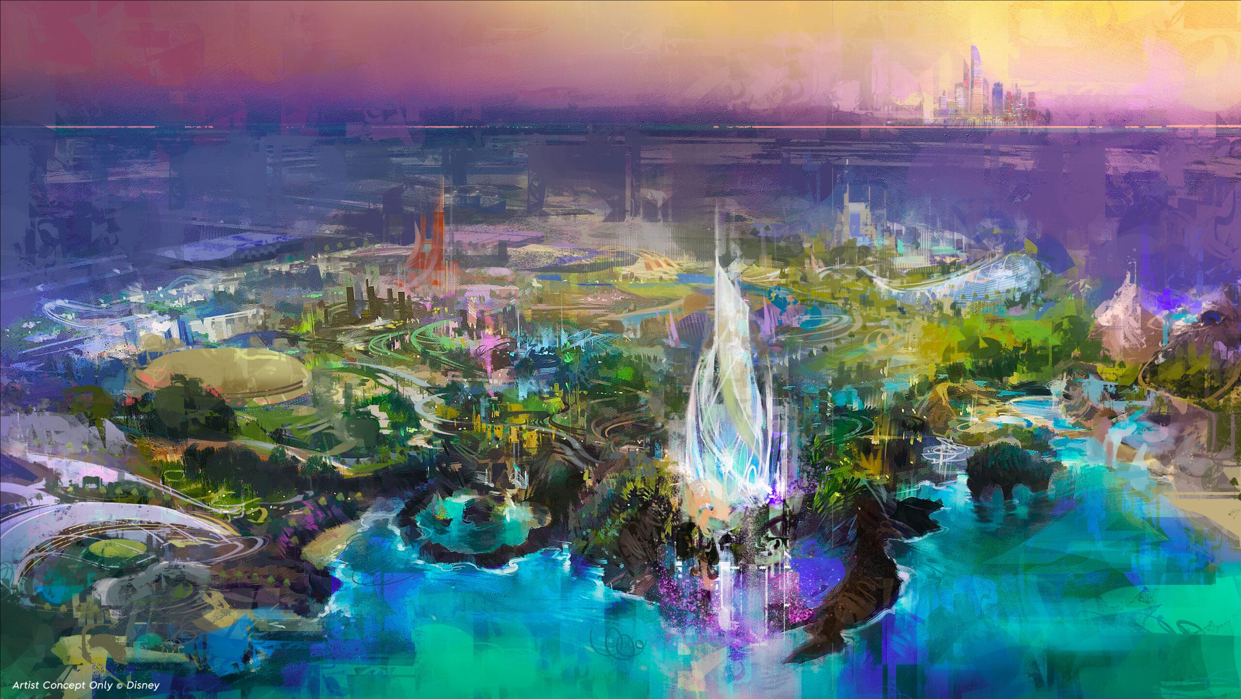 Concept artistique de Disneyland Abu Dhabi