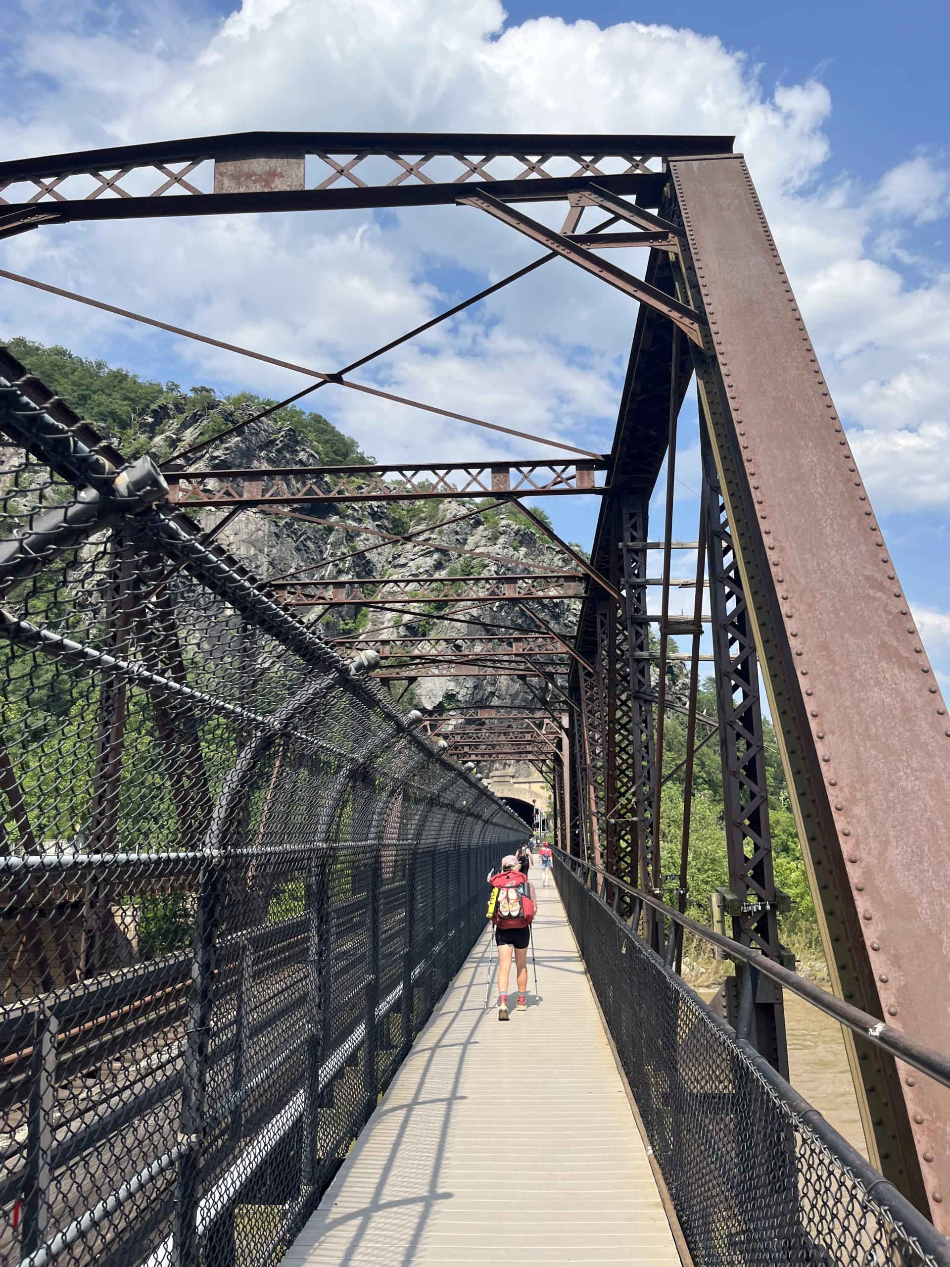 Traversée du pont en quittant Harper’s Ferry