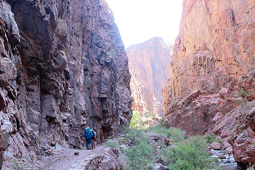 Randonnée dans le Grand Canyon en famille
