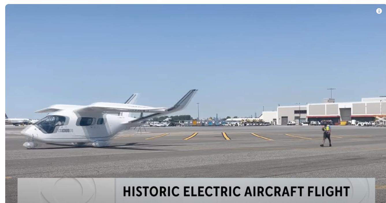 Avion électrique : premier atterrissage à l’aéroport JFK de New York
