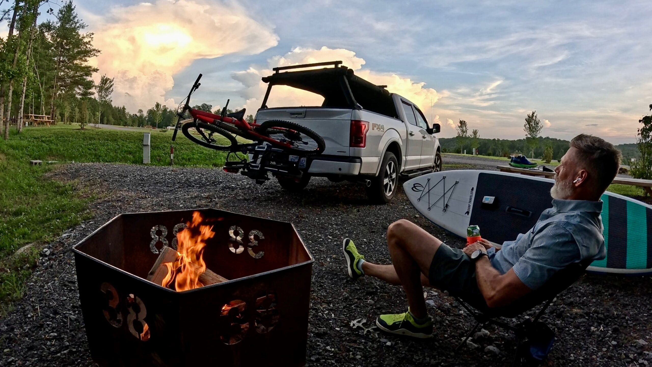 Camp de base au Parc d’État de Summersville Lake