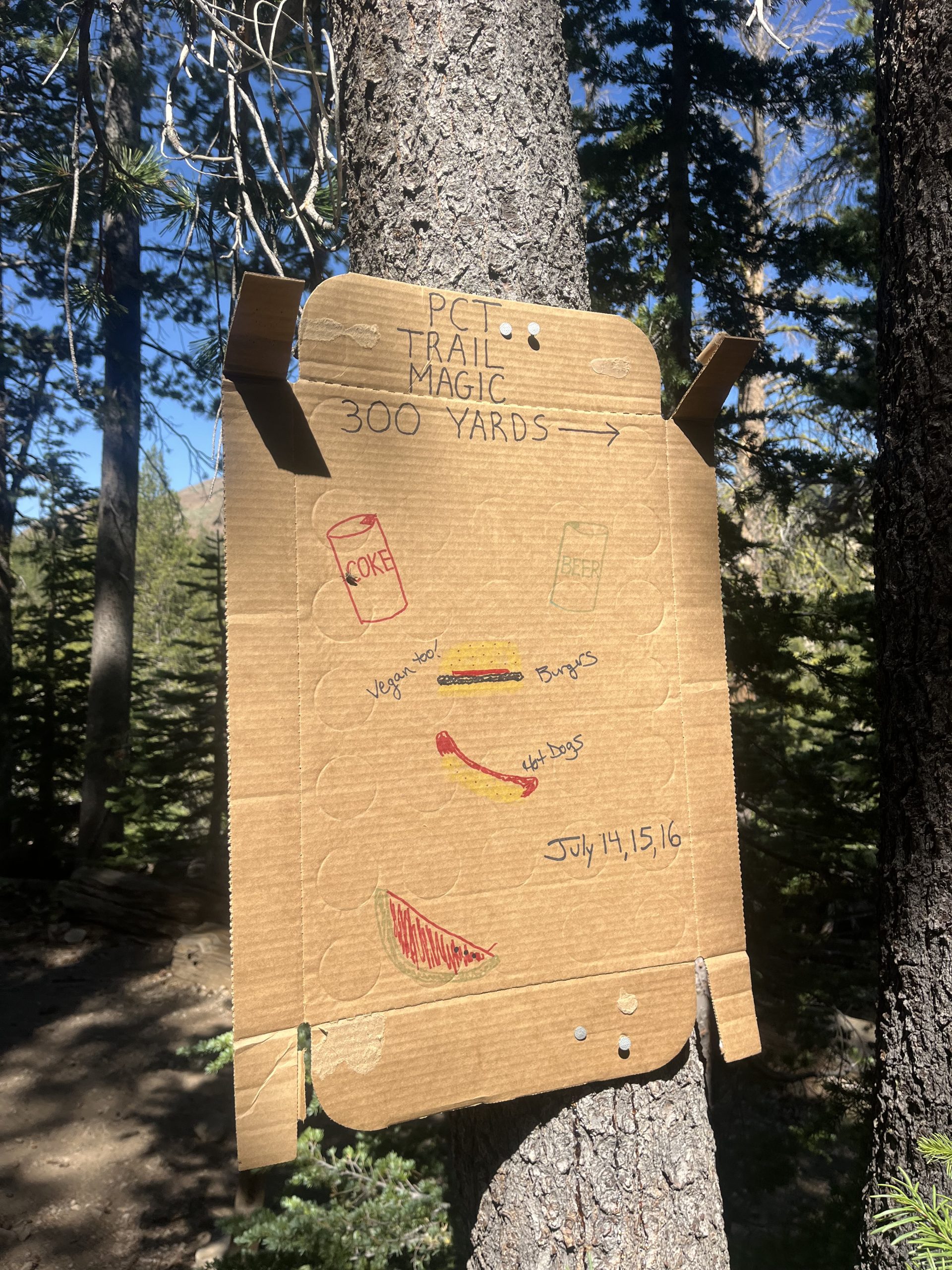 Trail magic manquée