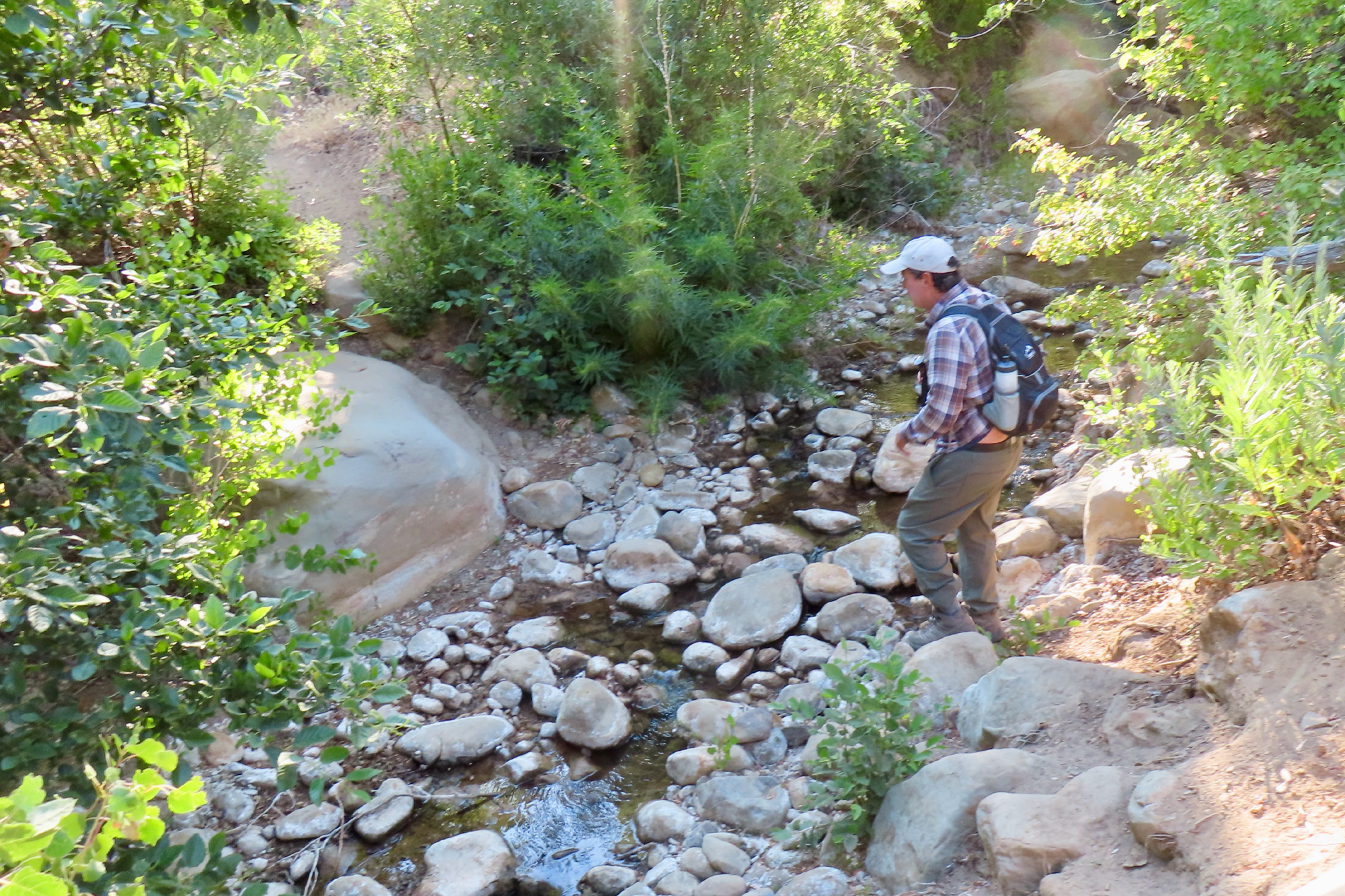 Traversée du ruisseau Potrero John