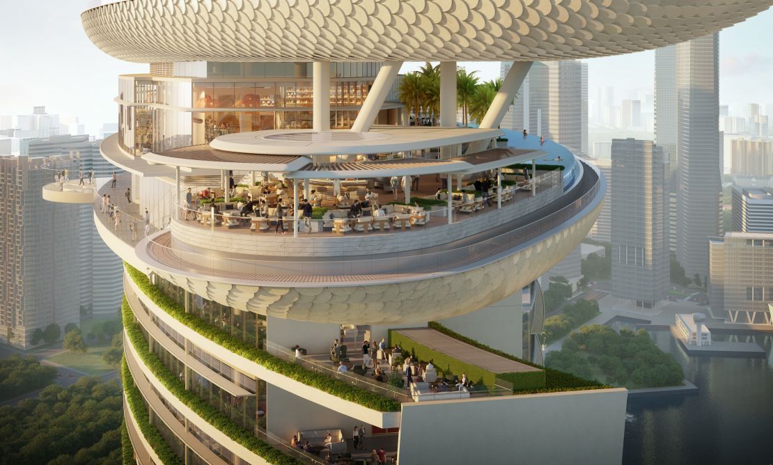 Vue aérienne des Skyloop inférieur et supérieur